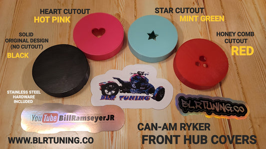 FRONT HUB COVERS FOR CAN-AM RYKER sold as a set of 2 - Howling Moto