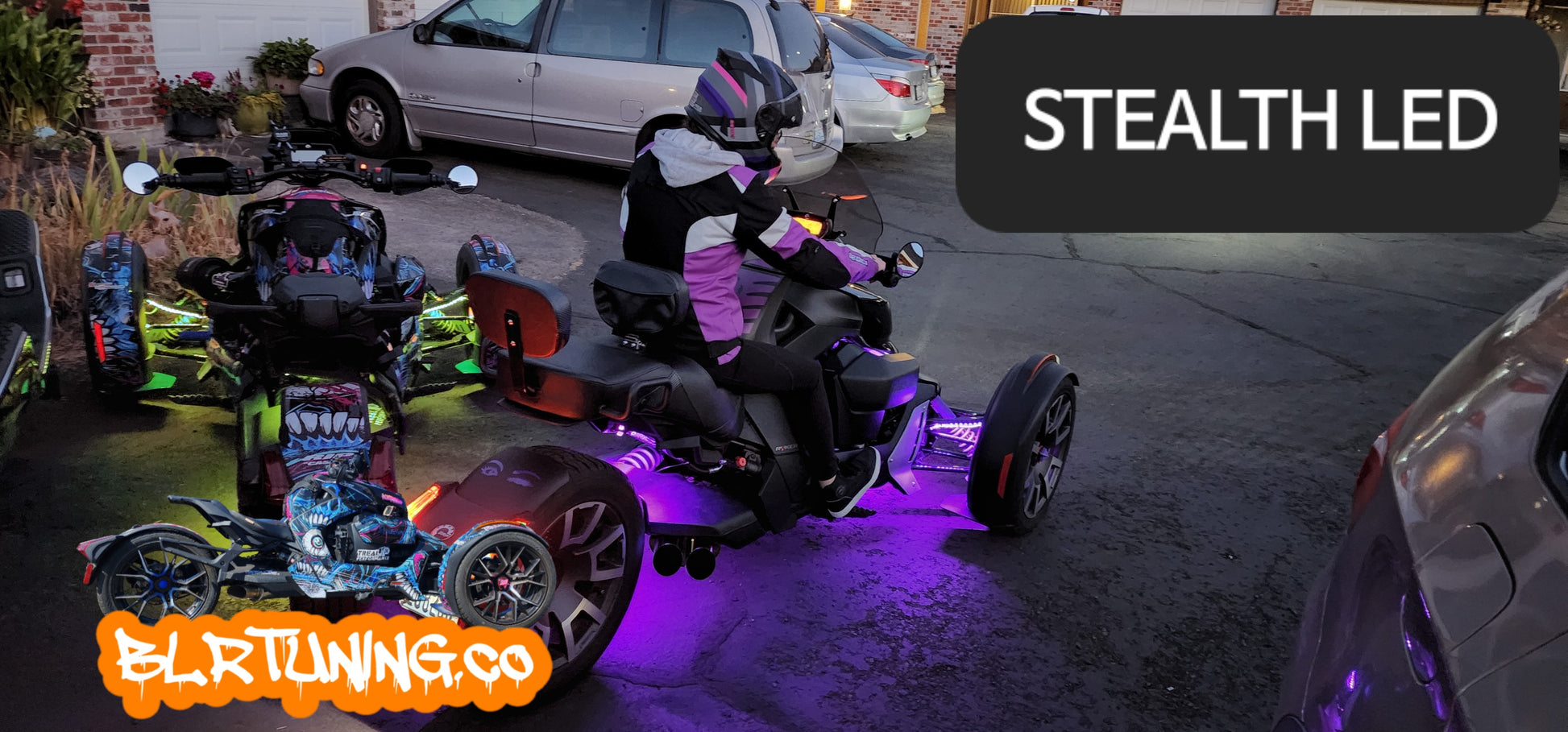 STEALTH LED COMPLETE BUNDLE FOR CAN-AM RYKER - Howling Moto