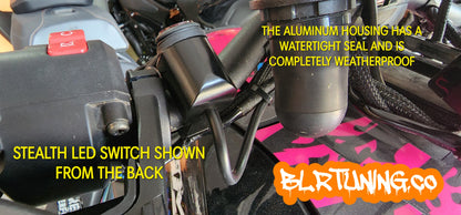 BLR TUNING STEALTH HANDLEBAR MOUNTED ON OFF LIGHTED 12 VOLT SWITCH - Howling Moto
