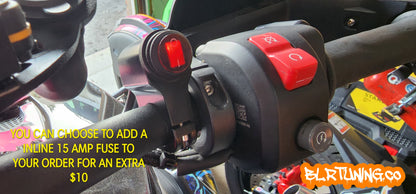 BLR TUNING STEALTH HANDLEBAR MOUNTED ON OFF LIGHTED 12 VOLT SWITCH - Howling Moto