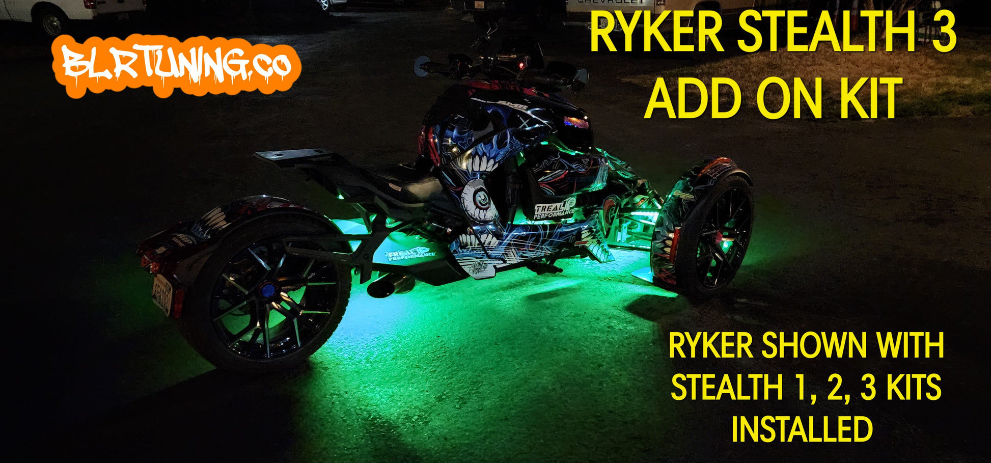 STEALTH 3 ADD-ON LED KIT FOR CAN-AM RYKER - Howling Moto