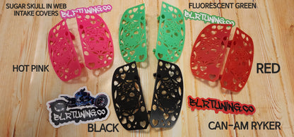 CAN-AM RYKER SUGAR SKULL IN WEB INTAKE COVERS - Howling Moto
