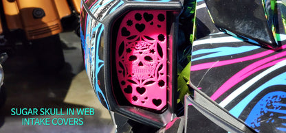 CAN-AM RYKER SUGAR SKULL IN WEB INTAKE COVERS - Howling Moto