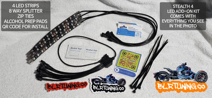 STEALTH 4 LED ADD-ON KIT FOR CAN-AM RYKER - Howling Moto