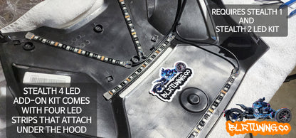 STEALTH 4 LED ADD-ON KIT FOR CAN-AM RYKER - Howling Moto