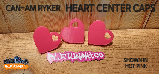 CAN-AM RYKER HEART CENTER CAPS - Howling Moto