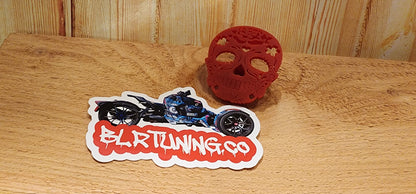 Sugar Skull Wheel Center Caps For Can-Am Ryker Fits All Models - Howling Moto