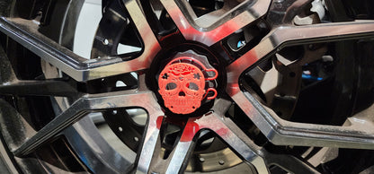 Sugar Skull Wheel Center Caps For Can-Am Ryker Fits All Models - Howling Moto