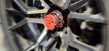 Sugar Skull Wheel Center Caps For Can-Am Ryker Fits All Models - Howling Moto