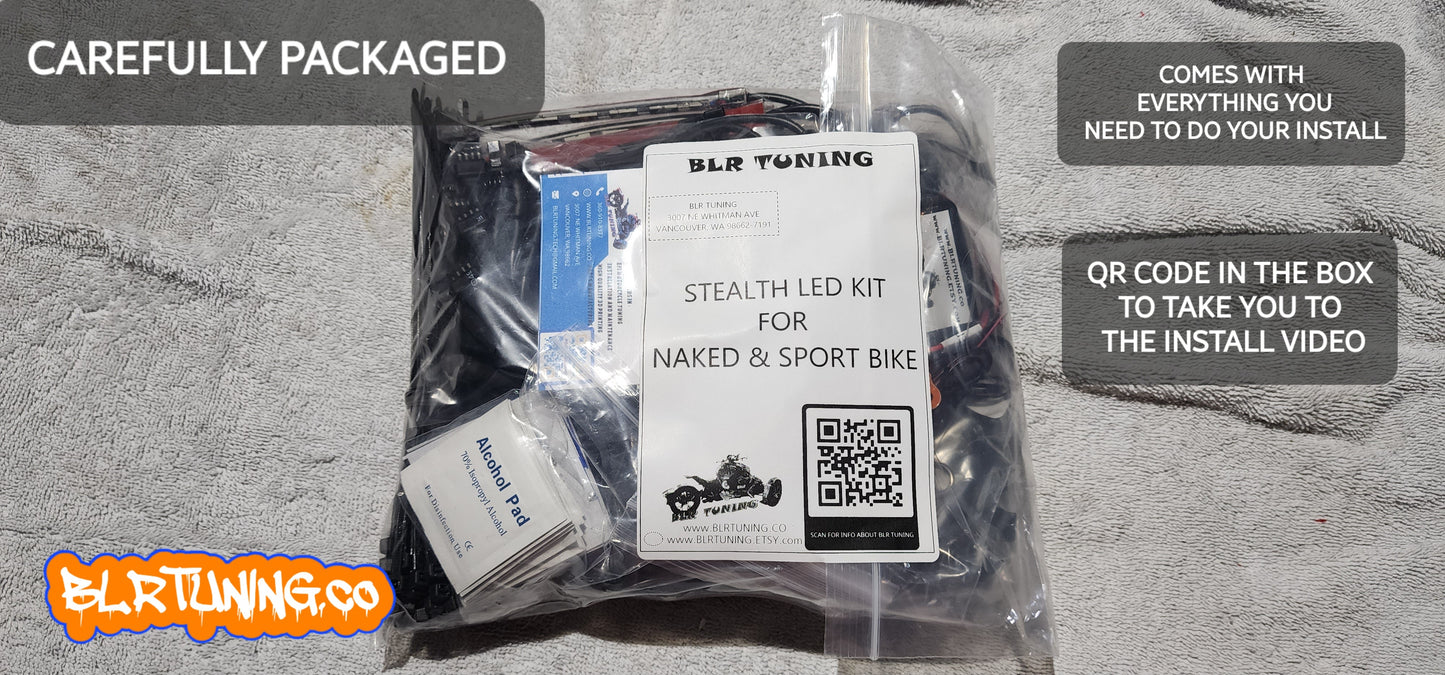 STEALTH LED KIT FOR NAKED AND SPORT BIKE - Howling Moto