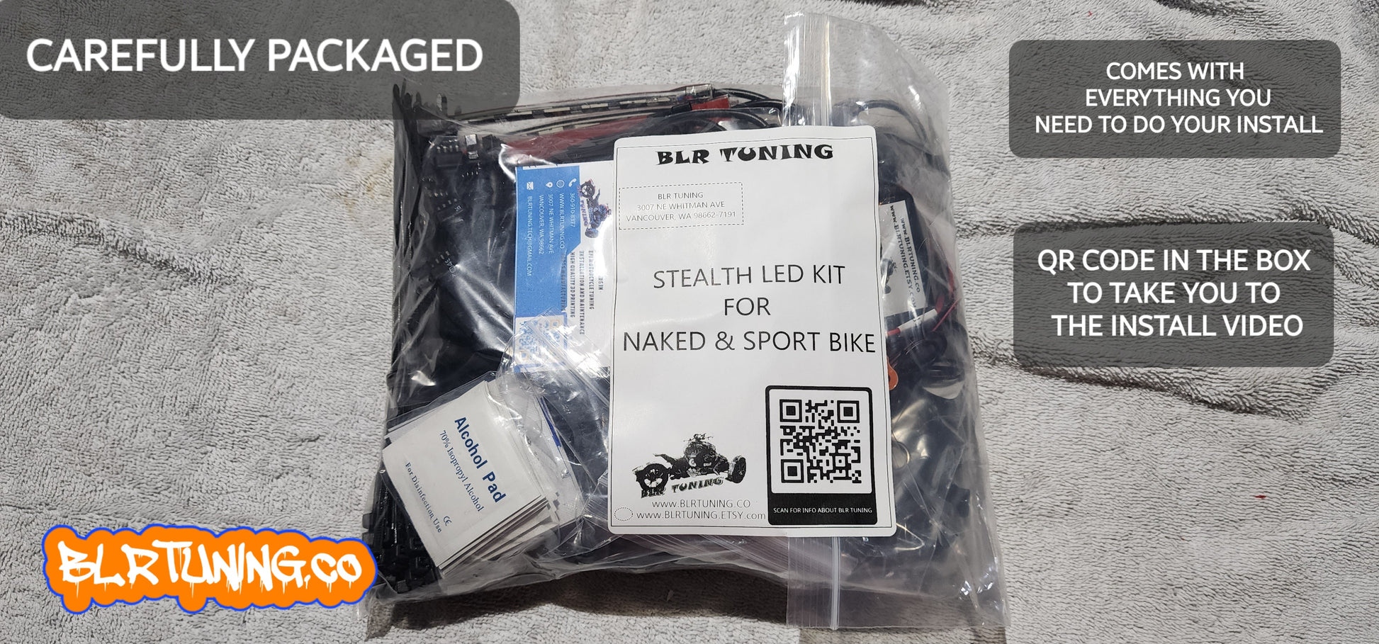 STEALTH LED KIT FOR NAKED AND SPORT BIKE - Howling Moto