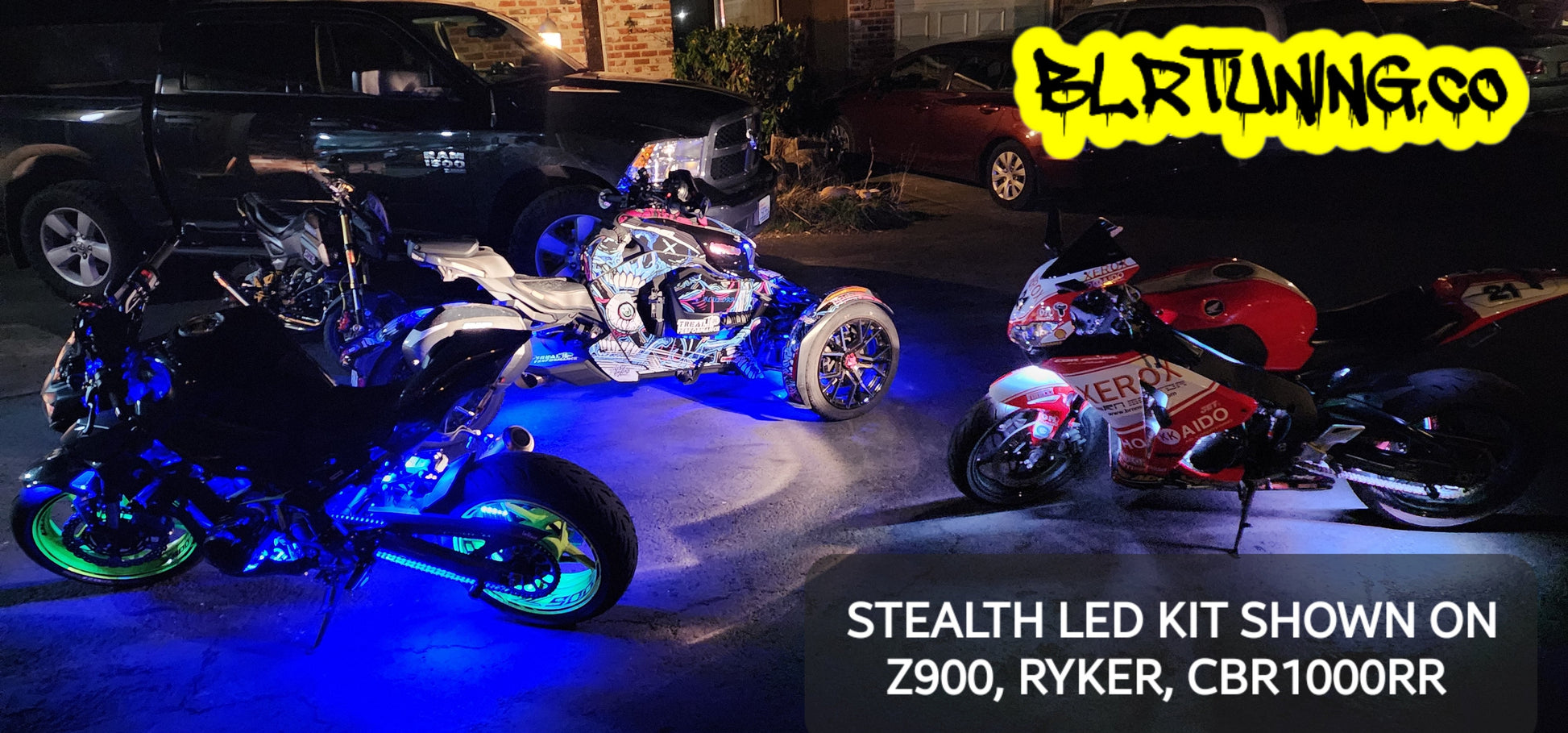 STEALTH LED KIT FOR NAKED AND SPORT BIKE - Howling Moto