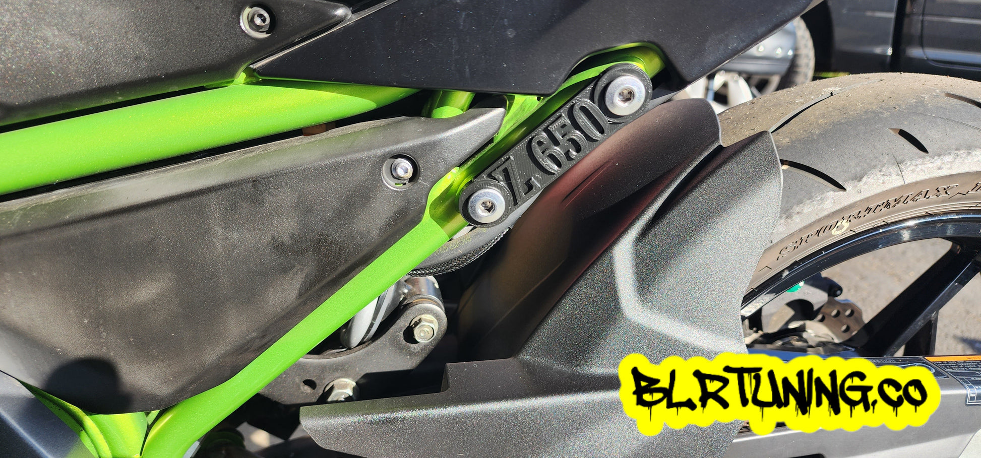 KAWASAKI Z650 PASSENGER REAR PEG DELETE PLATES - Howling Moto