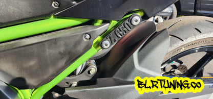 KAWASAKI Z650 PASSENGER REAR PEG DELETE PLATES - Howling Moto