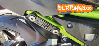 KAWASAKI NINJA 650 PASSENGER REAR PEG DELETE BLOCK OFF PLATES - Howling Moto
