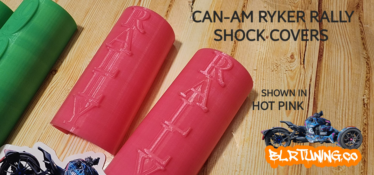 CAN-AM RYKER SHOCK COVERS NEW TEXT CHOICES RALLY SPORT 600 900 - Howling Moto