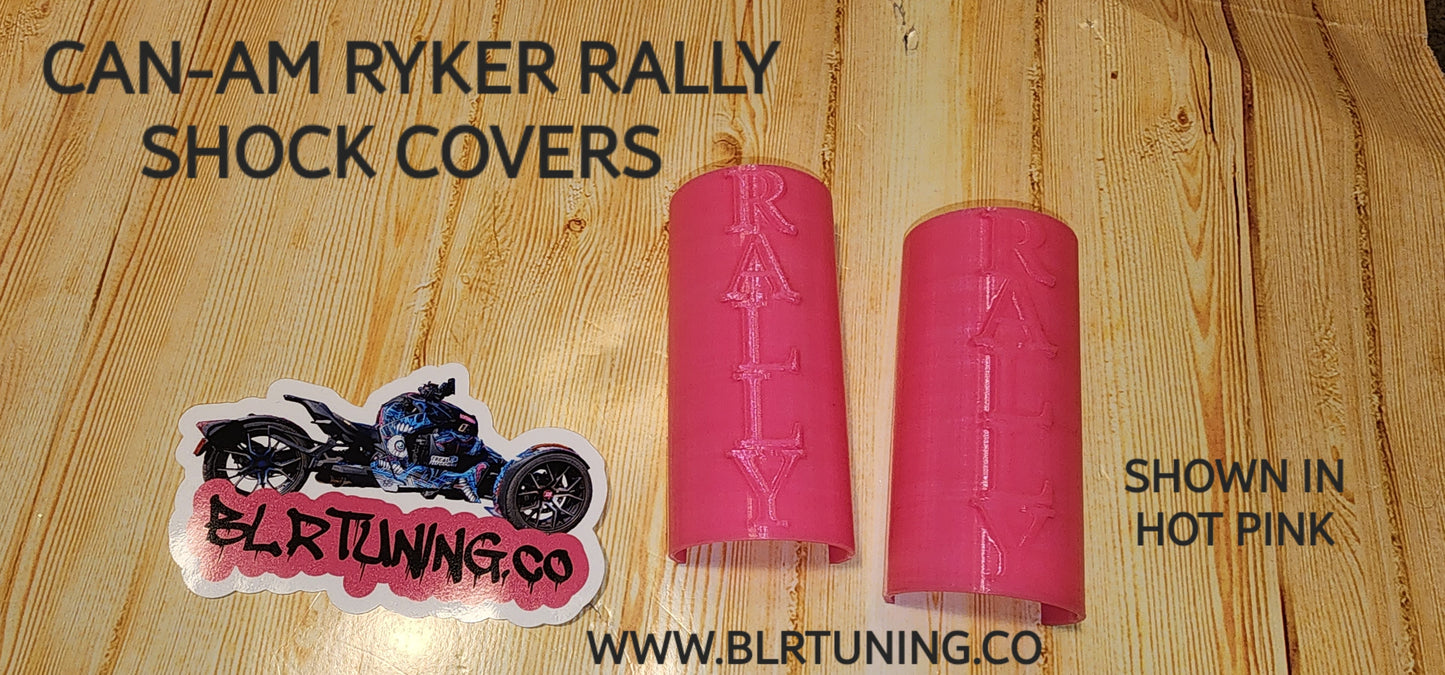CAN-AM RYKER SHOCK COVERS NEW TEXT CHOICES RALLY SPORT 600 900 - Howling Moto
