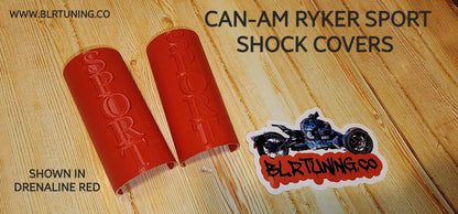 CAN-AM RYKER SHOCK COVERS NEW TEXT CHOICES RALLY SPORT 600 900 - Howling Moto