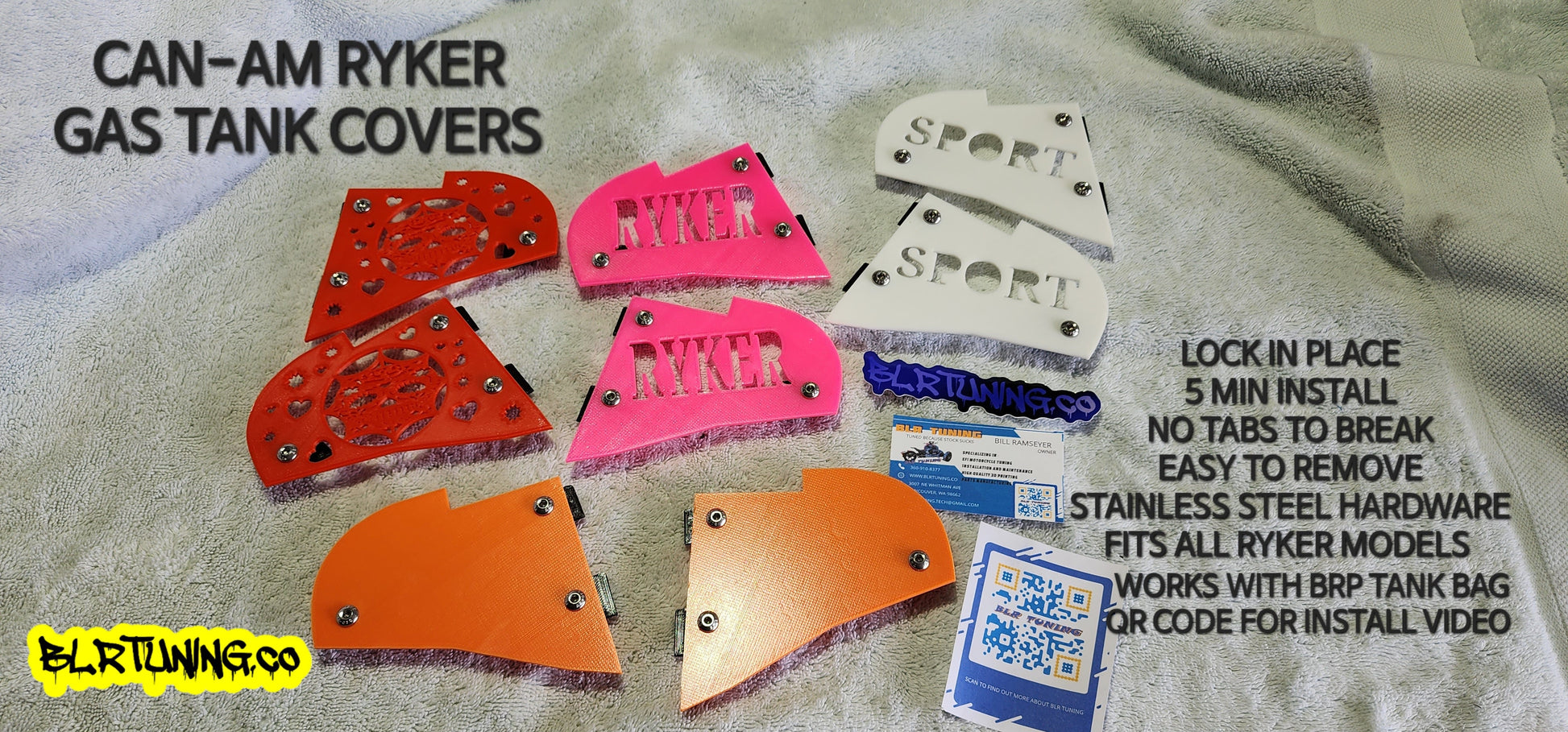 CAN-AM RYKER GAS TANK COVER ACCENT PANELS - Howling Moto