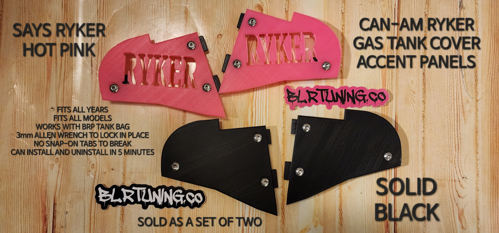 CAN-AM RYKER GAS TANK COVER ACCENT PANELS - Howling Moto