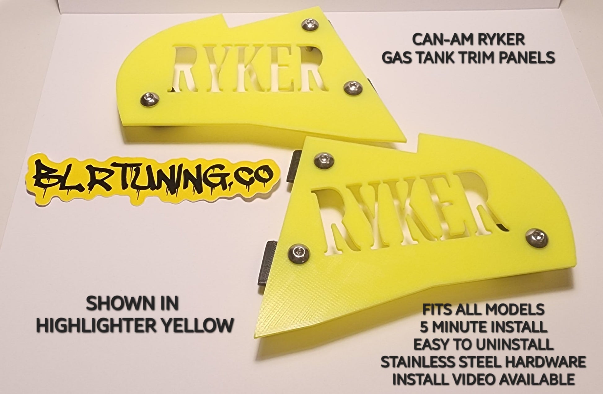 CAN-AM RYKER GAS TANK COVER ACCENT PANELS - Howling Moto
