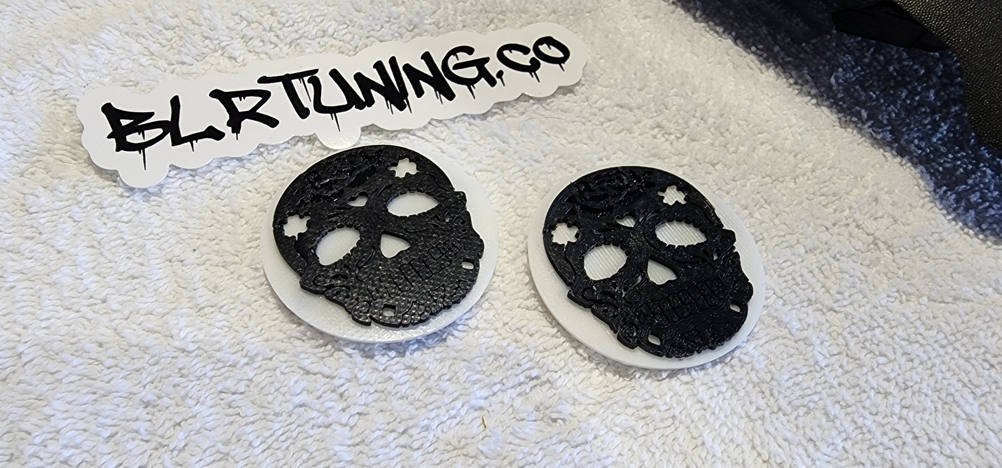 CAN-AM RYKER SUGAR SKULL FRONT AND REAR REPLACEMENT BADGES - Howling Moto