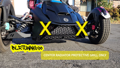 CENTER ONLY RADIATOR PROTECTIVE GRILL FOR PANTHER CUSTOMS RYKER FRONT END - Howling Moto