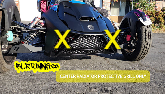 CENTER ONLY RADIATOR PROTECTIVE GRILL FOR PANTHER CUSTOMS RYKER FRONT END - Howling Moto