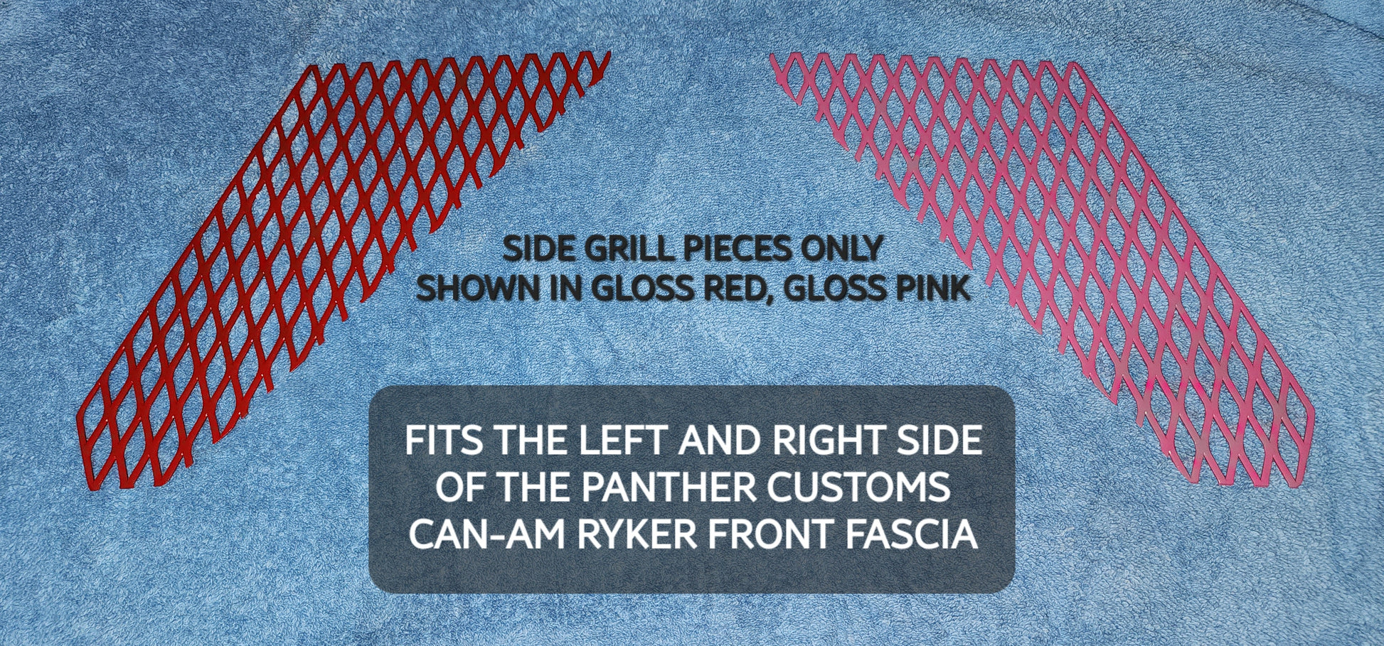 SIDES ONLY RADIATOR PROTECTIVE GRILL FOR PANTHER CUSTOMS RYKER FRONT END - Howling Moto