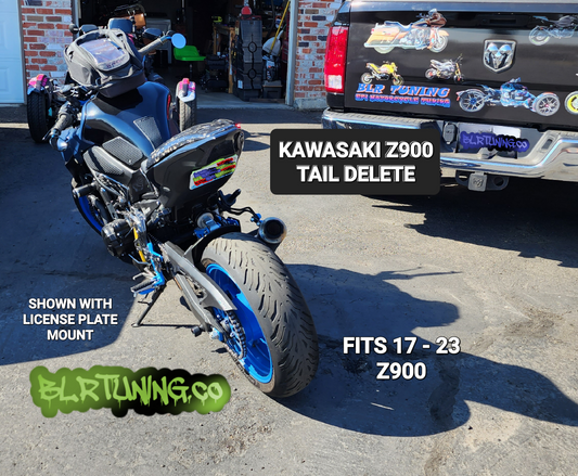 KAWASAKI Z900 TAIL Tidy LICENSE PLATE MOUNT OR PLATE DELETE FITS 17 - 24 Z900 - Howling Moto