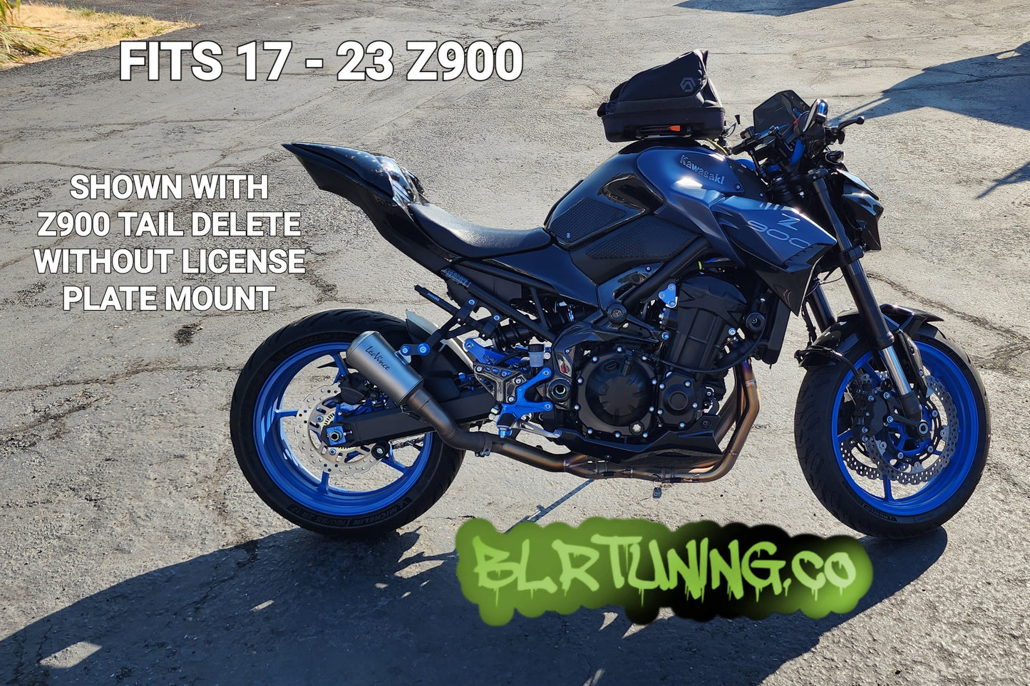 KAWASAKI Z900 TAIL Tidy LICENSE PLATE MOUNT OR PLATE DELETE FITS 17 - 24 Z900 - Howling Moto