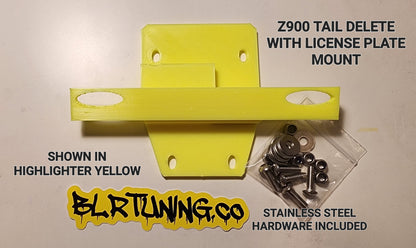 KAWASAKI Z900 TAIL Tidy LICENSE PLATE MOUNT OR PLATE DELETE FITS 17 - 24 Z900 - Howling Moto