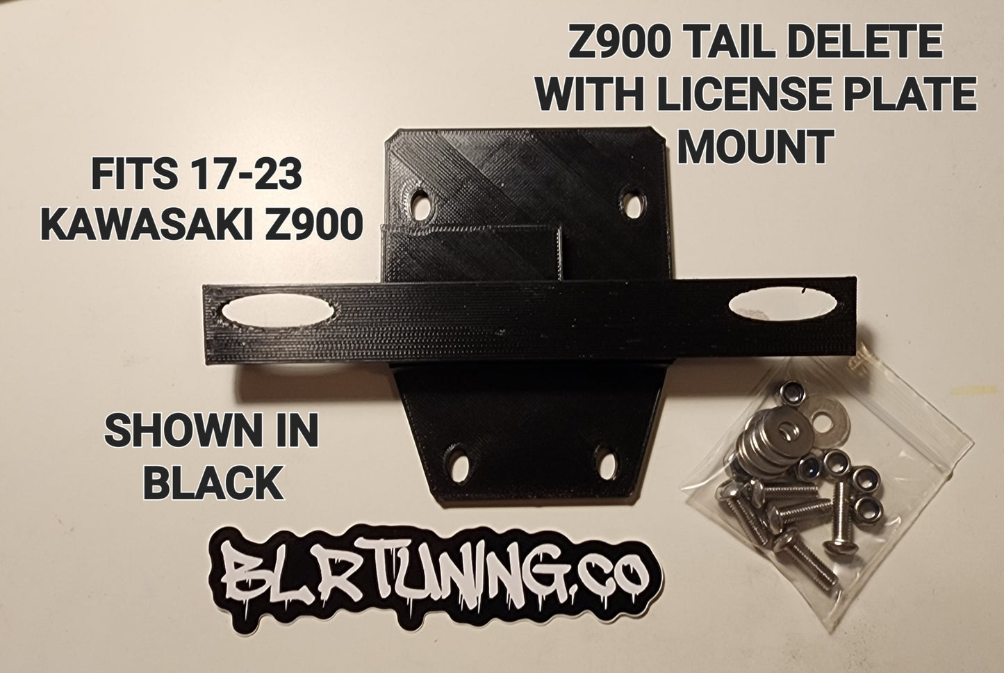 KAWASAKI Z900 TAIL Tidy LICENSE PLATE MOUNT OR PLATE DELETE FITS 17 - 24 Z900 - Howling Moto