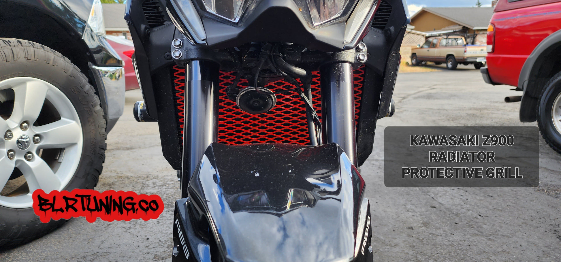 KAWASAKI Z900 RADIATOR PROTECTIVE GRILL BY BLR TUNING FITS 2017 - 2024 - Howling Moto