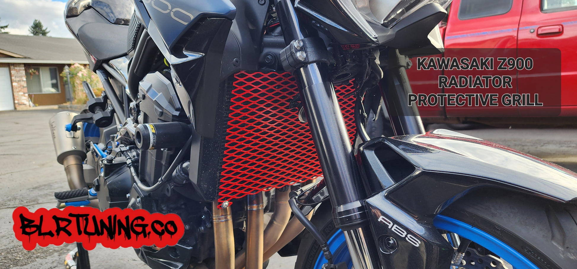 KAWASAKI Z900 RADIATOR PROTECTIVE GRILL BY BLR TUNING FITS 2017 - 2024 - Howling Moto