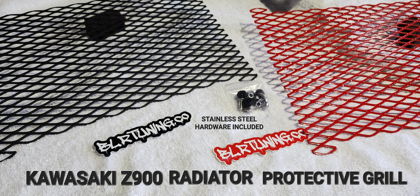 KAWASAKI Z900 RADIATOR PROTECTIVE GRILL BY BLR TUNING FITS 2017 - 2024 - Howling Moto