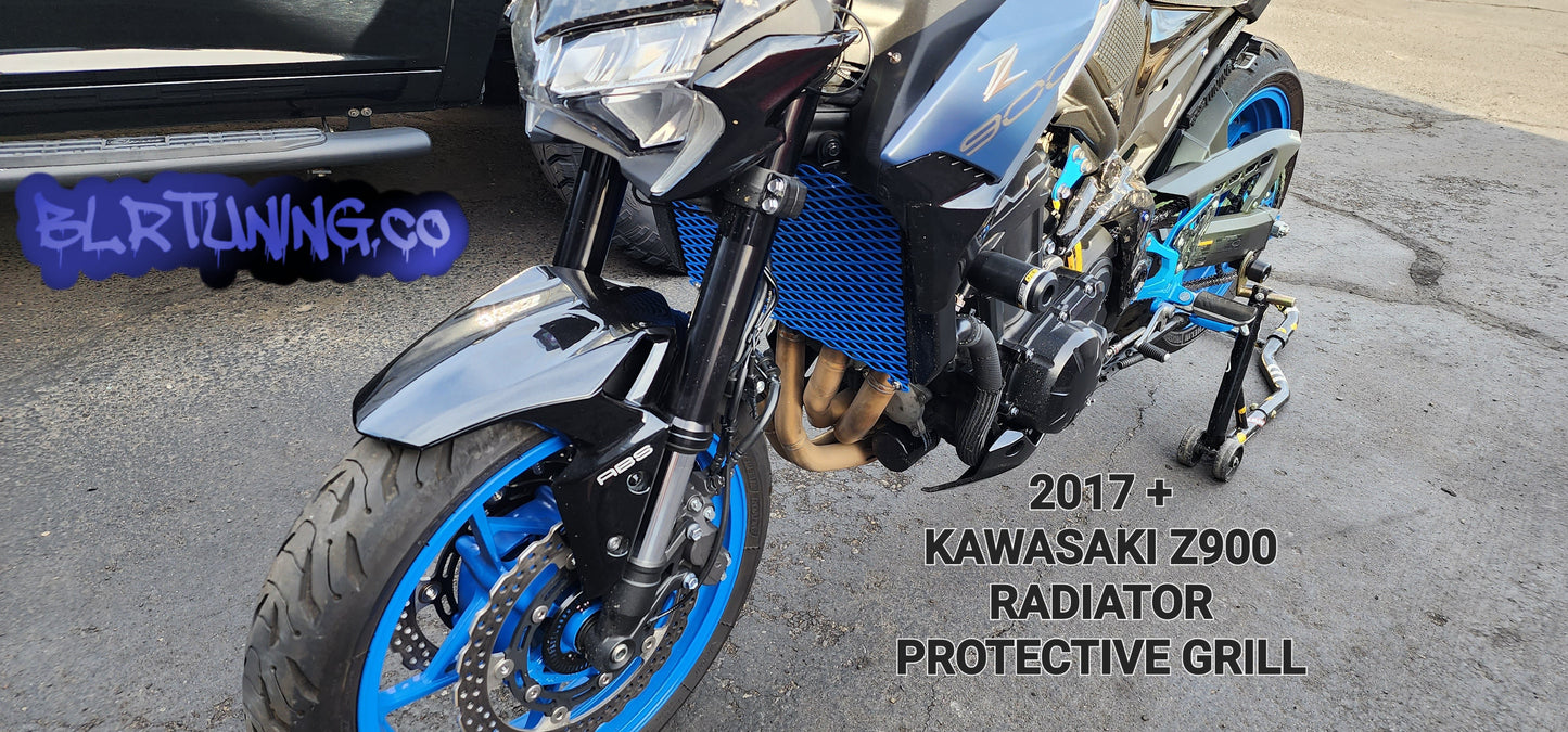 KAWASAKI Z900 RADIATOR PROTECTIVE GRILL BY BLR TUNING FITS 2017 - 2024 - Howling Moto