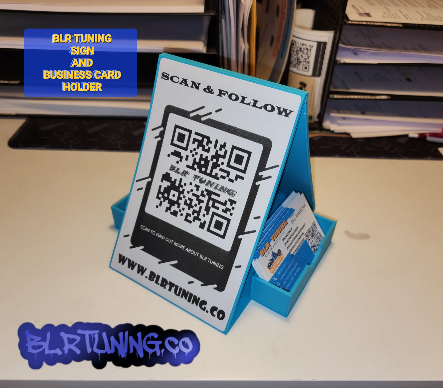 BLR TUNING SIGN AND BUSINESS CARD HOLDER - Howling Moto