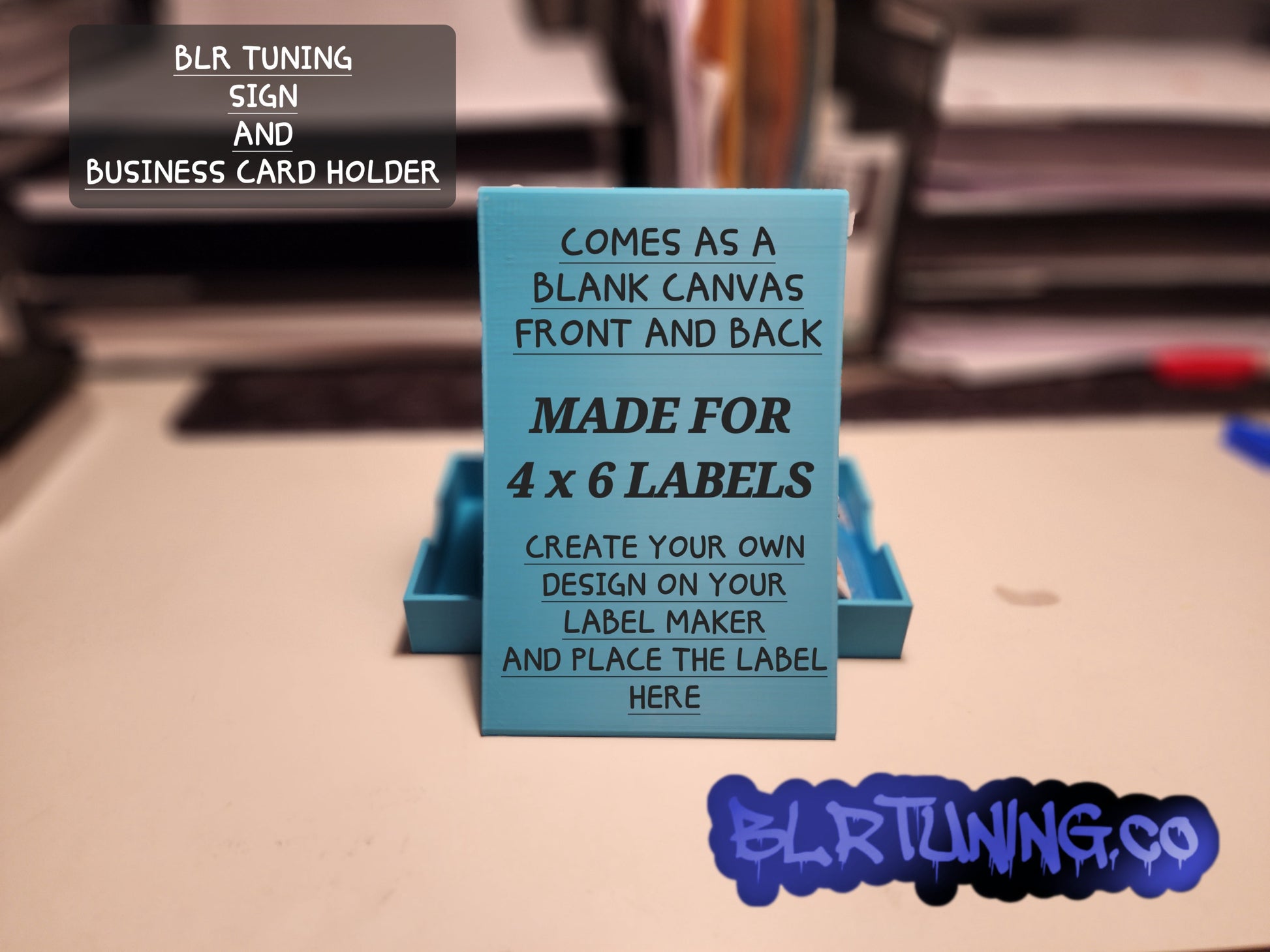 BLR TUNING SIGN AND BUSINESS CARD HOLDER - Howling Moto