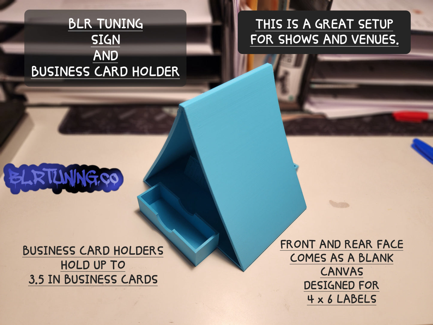 BLR TUNING SIGN AND BUSINESS CARD HOLDER - Howling Moto