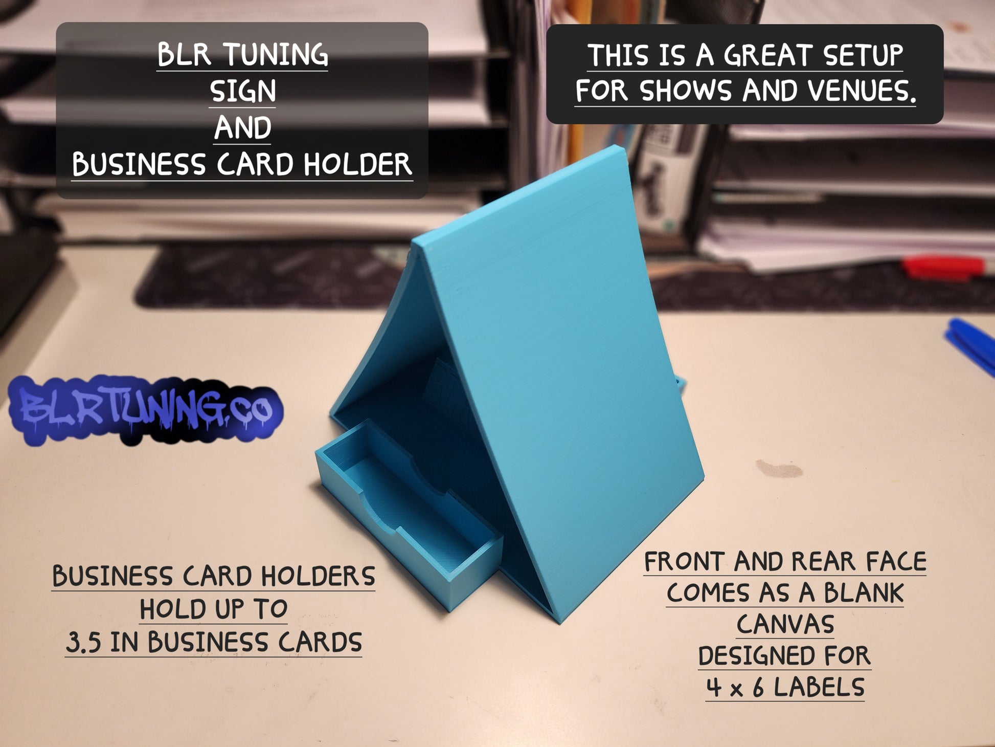 BLR TUNING SIGN AND BUSINESS CARD HOLDER - Howling Moto