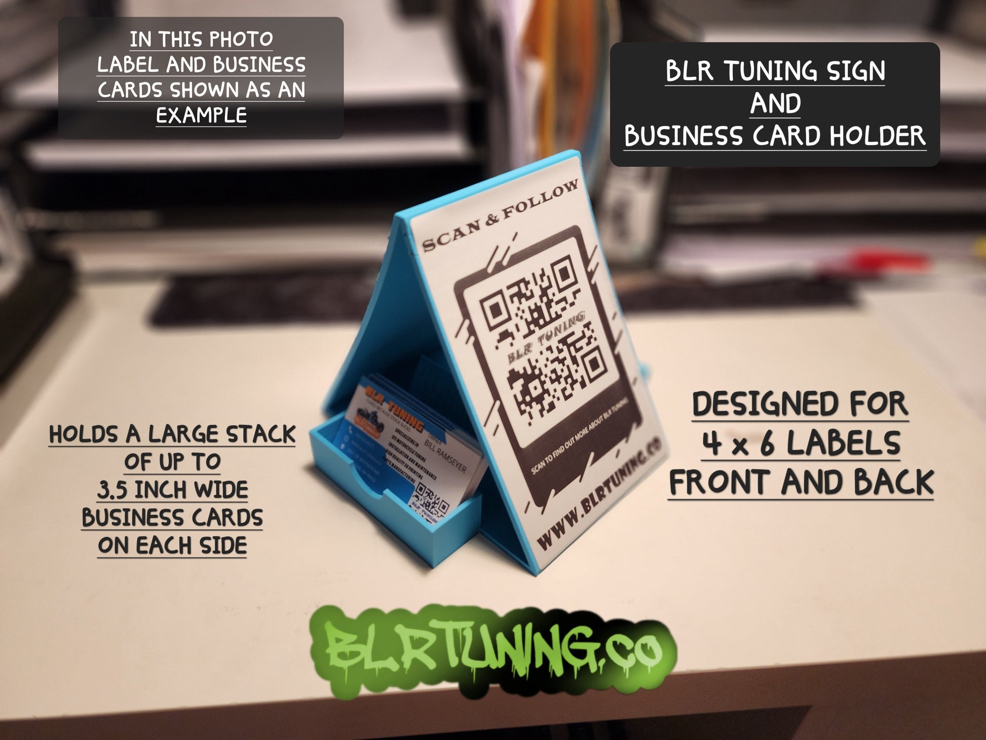 BLR TUNING SIGN AND BUSINESS CARD HOLDER - Howling Moto