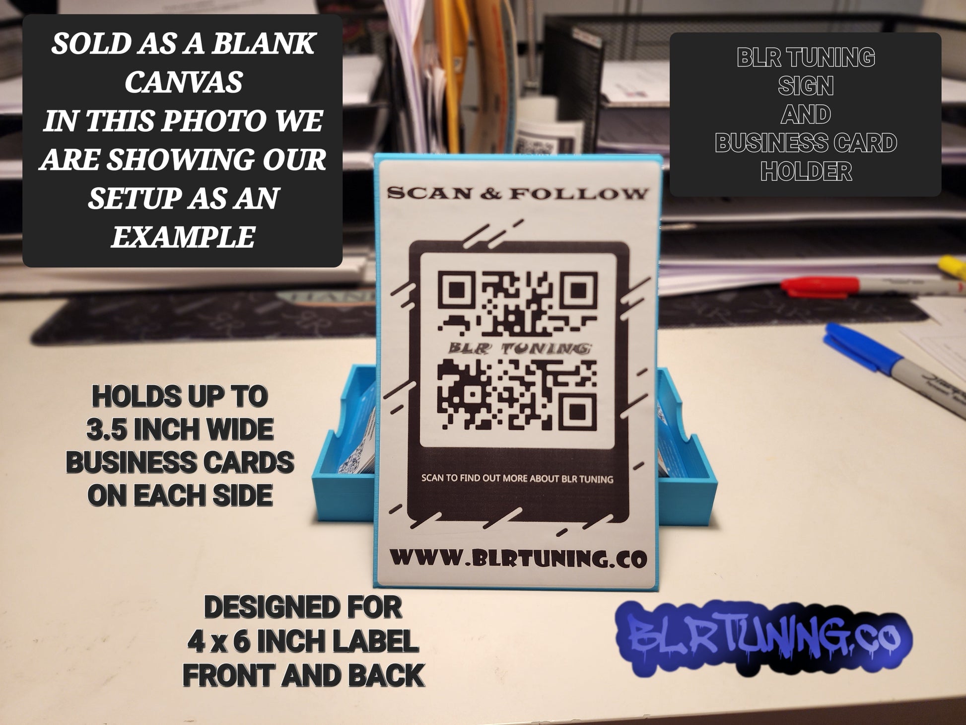 BLR TUNING SIGN AND BUSINESS CARD HOLDER - Howling Moto
