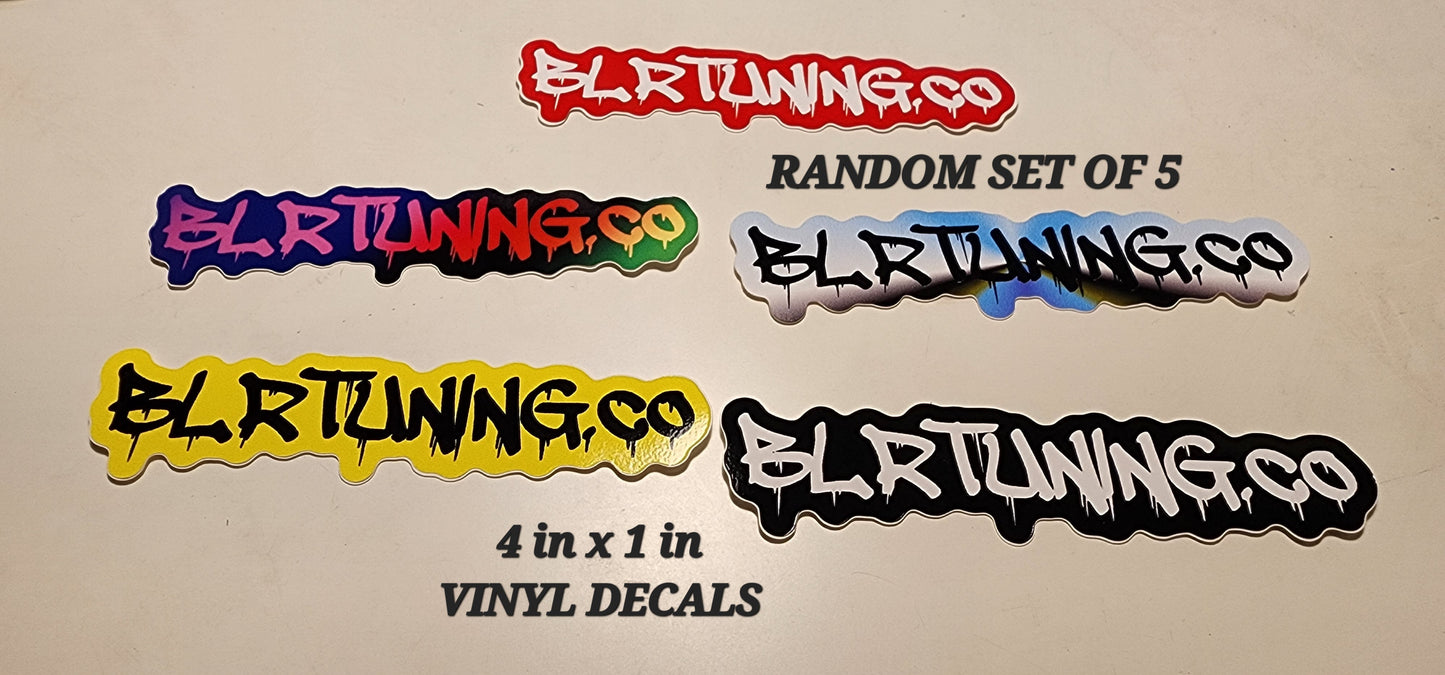 BLR TUNING VINYL DECALS RANDOM PACK OF FIVE - Howling Moto