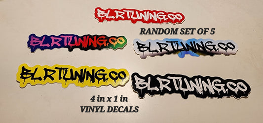 BLR TUNING VINYL DECALS RANDOM PACK OF FIVE - Howling Moto