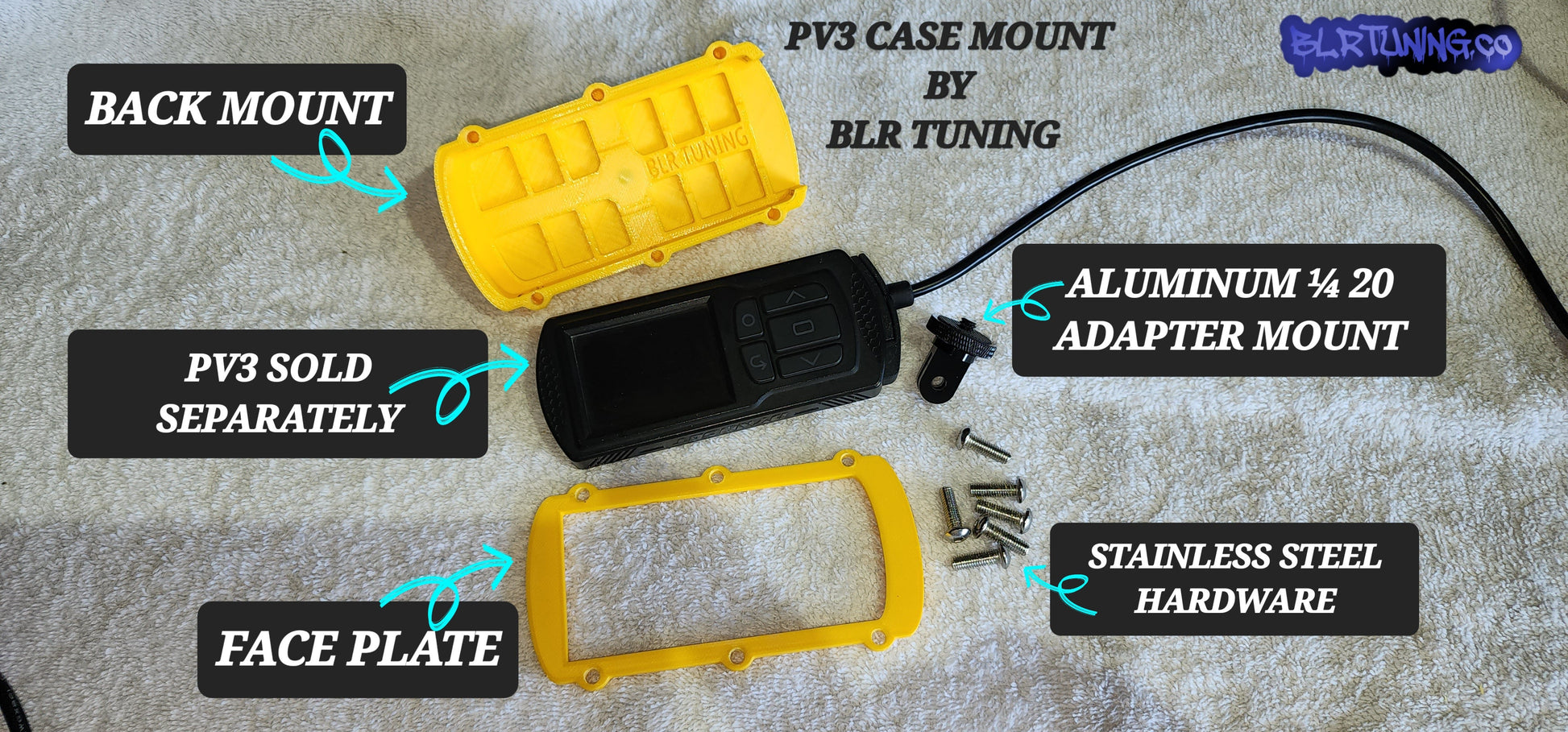 PV3 CASE MOUNT BY BLR TUNING FOR DYNOJET PV3 - Howling Moto