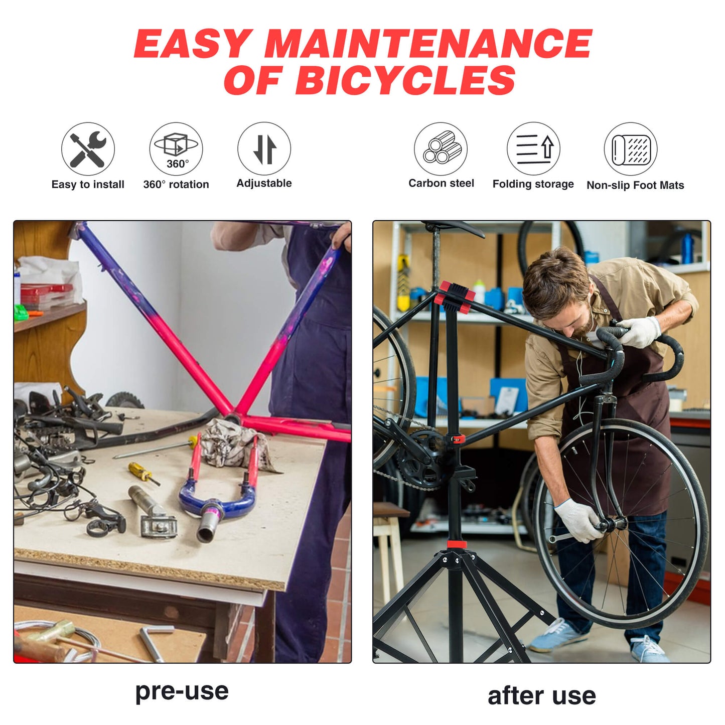 XB-01 Mechanic Repair Bicycle Stand - Howling Moto