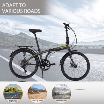 Hycline Meghna 24” Folding Bike - Howling Moto