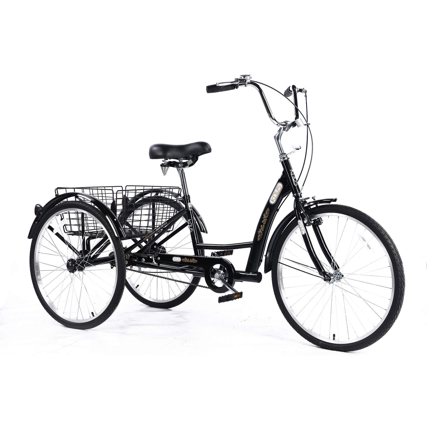 Hycline Knus KT03 26-inch adult tricycle with three wheels, comfortable seat, and sturdy frame for easy riding.