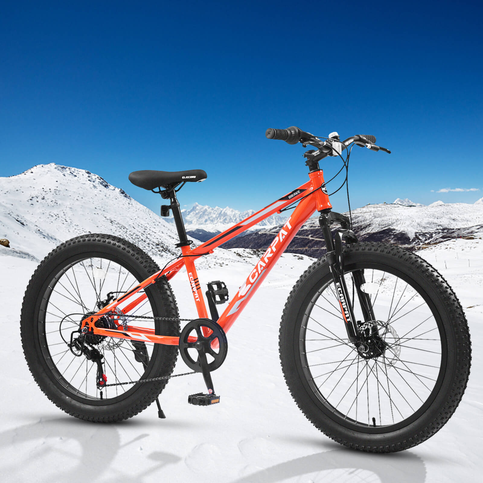 Hycline Hercules 24-inch bicycle tire with a 3-inch width, featuring a durable tread pattern for versatile riding conditions.
